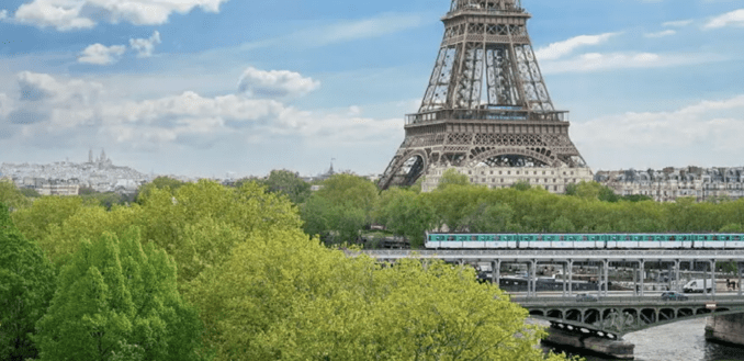 Appartement vue Tour Eiffel Paris