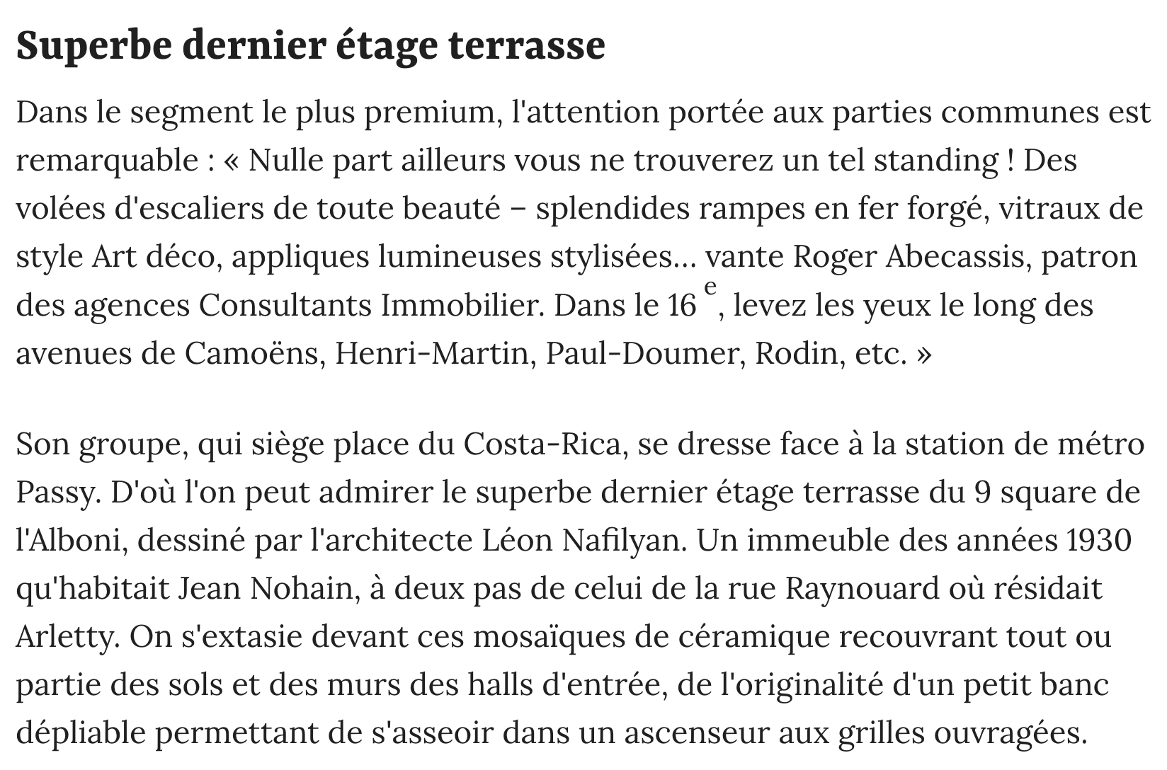 Extrait article Le Point