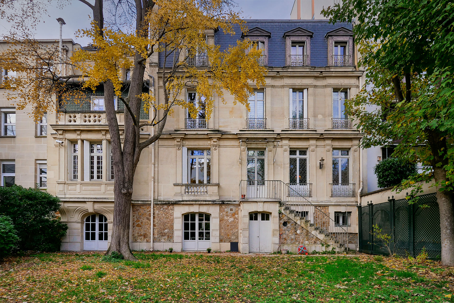 jardin privatif rue Michel Ange Paris 16e