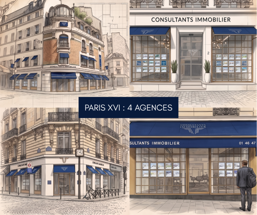 PARIS XVI : 4 AGENCES, 4 QUARTIERS, 4 COUPS DE CŒUR IMMOBILIERS D’EXCEPTION
